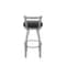 Holland Bar Stool Co OD411 Jackie Low Back Stainless Steel 30 Swivel Outdoor Bar Stool with Breeze Black Seat OD41130SSOD004 - alternate 5